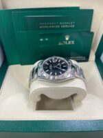 Rolex Datejust 41 Stainless Steel & White Gold - Black Index Dial - Fluted Bezel (Ref# 126334) - Image 4