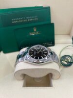 Rolex Datejust 41 Stainless Steel & White Gold - Black Index Dial - Smooth Bezel (Ref# 126300) - Image 4