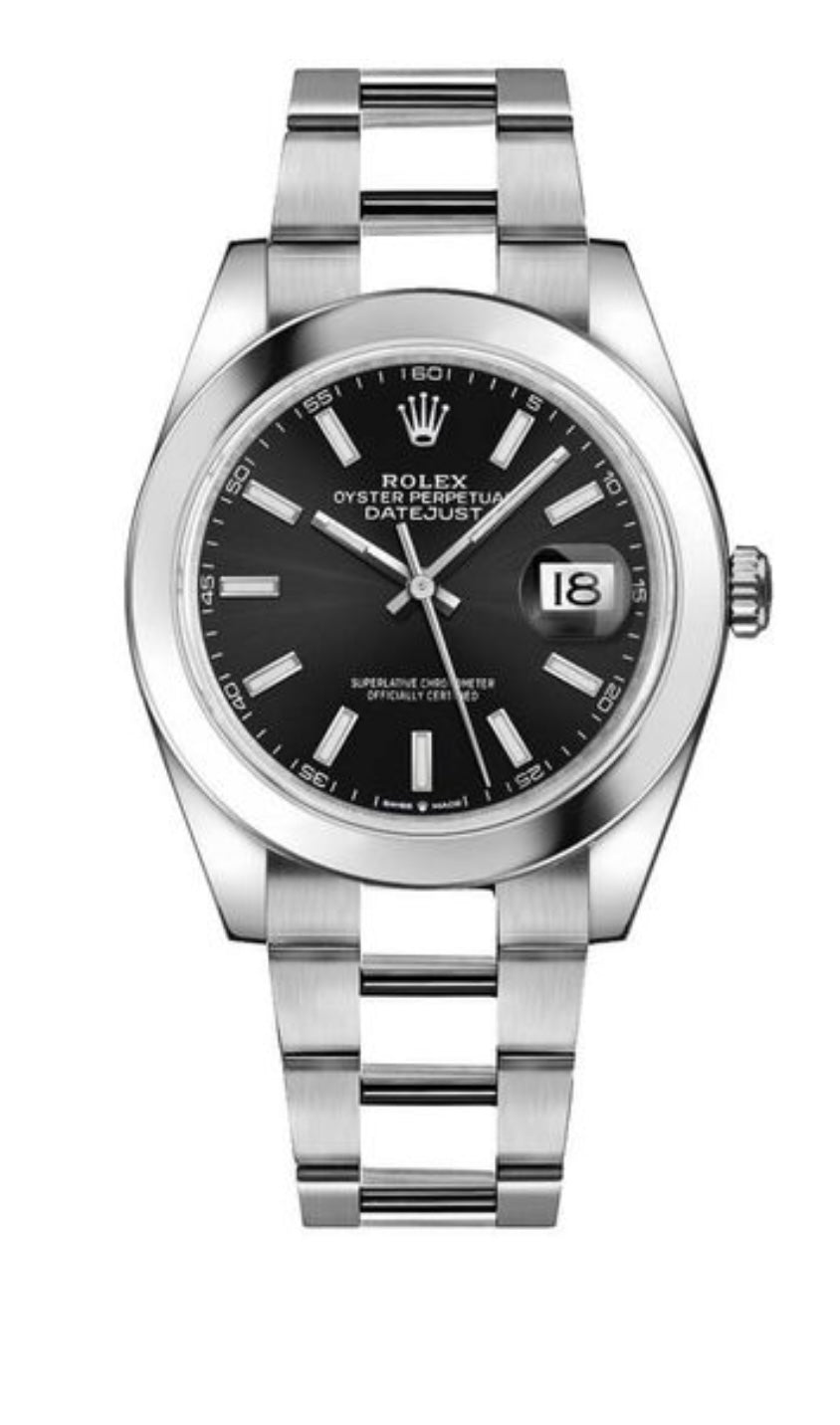 rolex-datejust-41-stainless-steel-white-gold-black-index-dial-smooth-bezel-ref-126300-822563.jpg Rolex Datejust 41 Stainless Steel & White Gold - Black Index Dial - Smooth Bezel (Ref# 126300) - Image 1