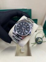 Rolex Datejust 41 Stainless Steel & White Gold - Black Index Dial - Smooth Bezel (Ref# 126300) - Image 11