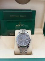 Rolex Datejust 41/ Stainless Steel & White Gold/ Dark Rhodium Index Dial/ Jubilee Bracelet (Ref# 126334) - Image 11