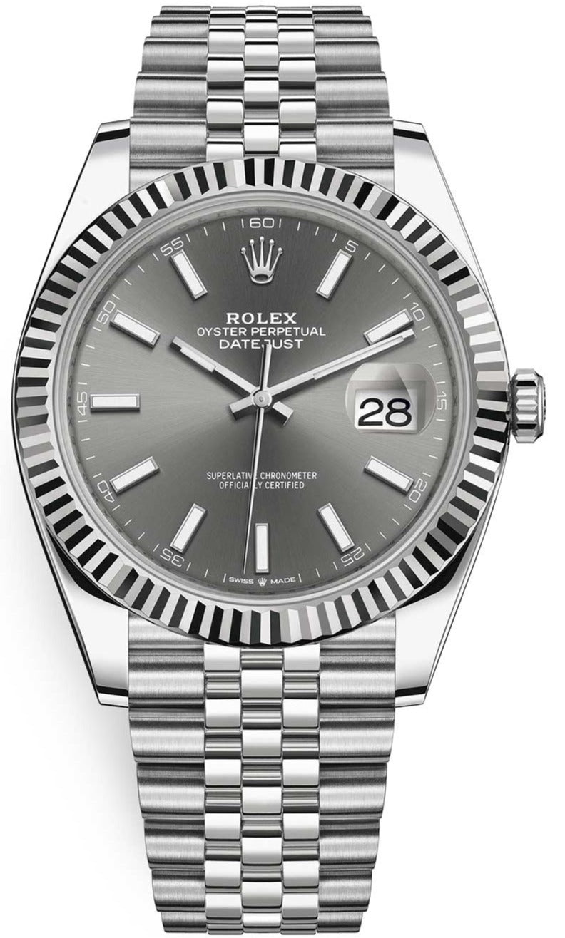 rolex-datejust-41-stainless-steel-white-gold-dark-rhodium-index-dial-jubilee-bracelet-ref-126334-596886.jpg Rolex Datejust 41/ Stainless Steel & White Gold/ Dark Rhodium Index Dial/ Jubilee Bracelet (Ref# 126334) - Image 1