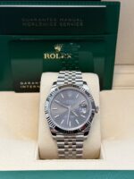 Rolex Datejust 41/ Stainless Steel & White Gold/ Dark Rhodium Index Dial/ Jubilee Bracelet (Ref# 126334) - Image 9
