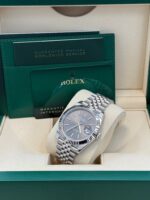 Rolex Datejust 41/ Stainless Steel & White Gold/ Dark Rhodium Index Dial/ Jubilee Bracelet (Ref# 126334) - Image 15