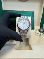 Rolex Datejust 41/ Stainless Steel & White Gold/ White Index Dial/ Fluted Bezel/ Jubilee Bracelet (Ref# 126334) - Image 12