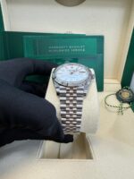 Rolex Datejust 41/ Stainless Steel & White Gold/ White Index Dial/ Fluted Bezel/ Jubilee Bracelet (Ref# 126334) - Image 9