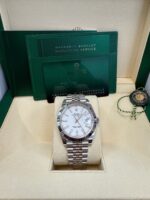 Rolex Datejust 41/ Stainless Steel & White Gold/ White Index Dial/ Fluted Bezel/ Jubilee Bracelet (Ref# 126334) - Image 2