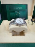 Rolex Datejust 41/ Stainless Steel & White Gold/ White Index Dial/ Fluted Bezel/ Jubilee Bracelet (Ref# 126334) - Image 4
