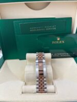 Rolex Datejust 41 Steel and Everose Rolesor  Fluted Bezel Sundust Index Dial Jubilee Bracelet 126331 - Image 5