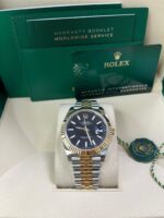 Rolex Datejust 41 Steel and Yellow Gold Fluted Bezel Black Index Dial Jubilee Bracelet 126333 - Image 2