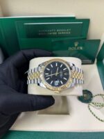 Rolex Datejust 41 Steel and Yellow Gold Fluted Bezel Black Index Dial Jubilee Bracelet 126333 - Image 10