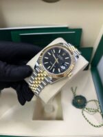 Rolex Datejust 41 Steel and Yellow Gold Fluted Bezel Black Index Dial Jubilee Bracelet 126333 - Image 7