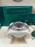 Rolex Datejust 41 Two-Tone Stainless Steel and Rose Gold/ Chocolate Index Dial/ Fluted Bezel/ Jubilee Bracelet (Ref#126331) - Image 7