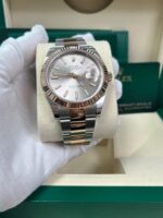Rolex Datejust 41 Two-Tone Stainless Steel and Rose Gold / Sundust Index Dial / Fluted Bezel / Oyster Bracelet (Ref#126331) - Image 5