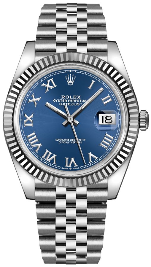 rolex-datejust-41-two-tone-white-gold-steel-blue-roman-dial-fluted-bezel-ref-126334-456041.jpg Rolex Datejust 41 Two-Tone White Gold & Steel - Blue Roman Dial - Fluted Bezel (Ref# 126334) - Image 1