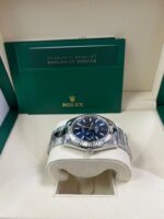 Rolex Datejust 41 White Gold and Steel Blue Index Oyster Bracelet Fluted Bezel (Ref#126334) - Image 4