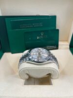 Rolex Datejust 41 White Gold and Steel Silver Index Fluted Bezel (Ref#126334) - Image 7