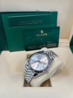 Rolex Datejust 41 White Gold and Steel Silver Index Fluted Bezel (Ref#126334) - Image 5