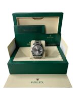 Rolex Datejust 41 18k White Gold & Steel/ Dark Rhodium Diamond Dial Oyster (Reference # 126334) - Image 2
