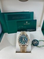 Rolex Day-Date 36 36mm NEW RELEASE 2024 Day-Date 36 GREEN BAGUETTE DIAL 128238 - Image 3