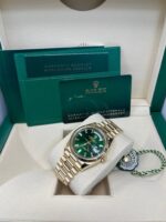 Rolex Day-Date 36 36mm NEW RELEASE 2024 Day-Date 36 GREEN BAGUETTE DIAL 128238 - Image 8