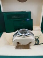 Rolex Day-Date 40 Baguette Diamond Bezel Olive Green Roman Dial President Bracelet 228396TBR - Image 8