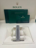 Rolex Day-Date 40 Platinum Day-Date 40 Watch - Fluted Bezel - Ice Blue Index Dial President Bracelet 228236 - Image 8