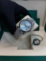 Rolex Day-Date 40 Platinum/ Ice-blue dial /President bracelet (Ref # 228206) - Image 8