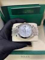 Rolex Day-Date 40 White Gold Mother of Pearl Diamond Dial 228239 - Image 9