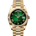 Rolex Day-Date 40mm Ombre Green Roman Dial New Release 228238