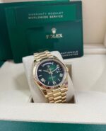 Rolex Day-Date 40mm Ombre Green Roman Dial New Release 228238 - Image 4