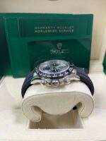 Rolex Daytona 40 White Gold Steel Grey Index Dial Black Sub-Dials Oysterflex (Ref# 116519LN) - Image 4