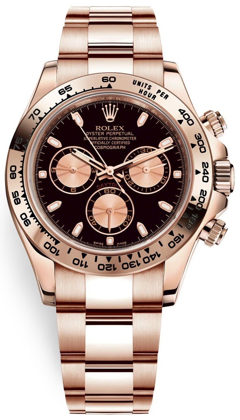 rolex-daytona-everose-gold-cosmograph-black-index-dial-ref-116505-800492.jpg Rolex Daytona Everose Gold Cosmograph/ Black Index Dial (Ref# 116505) - Image 1
