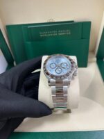 Rolex Daytona Platinum Daytona Ice Blue Baguette Dial 126506 - Image 11