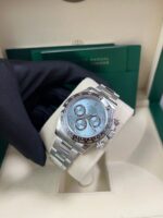 Rolex Daytona Platinum Daytona Ice Blue Baguette Dial 126506 - Image 6