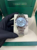 Rolex Daytona Platinum Daytona Ice Blue Baguette Dial 126506 - Image 12