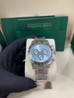 Rolex Daytona Platinum Daytona Ice Blue Baguette Dial 126506 - Image 8