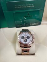 Rolex Daytona Rose Gold Cosmograph Daytona 40 Watch - Meteorite and Black Dial-Oyster Bracelet 116505 - Image 2
