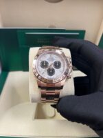 Rolex Daytona Rose Gold Cosmograph Daytona 40 Watch - Meteorite and Black Dial-Oyster Bracelet 116505 - Image 9
