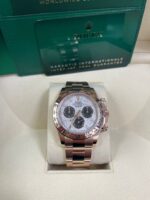 Rolex Daytona Rose Gold Cosmograph Daytona 40 Watch - Meteorite and Black Dial-Oyster Bracelet 116505 - Image 3