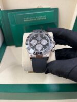 Rolex Daytona White Gold Cosmograph Daytona Black Bezel - Black And Steel Index Dial 126519LN - Image 8