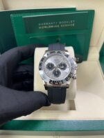 Rolex Daytona White Gold Cosmograph Daytona Silver And Black Index Dial - Oysterflex Strap 126519LN - Image 9