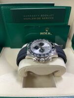 Rolex Daytona White Gold Cosmograph Daytona Silver And Black Index Dial - Oysterflex Strap 126519LN - Image 6