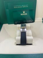 Rolex Daytona White Gold Daytona 40 Watch - Meteroite and Black Index Dial - Black Oysterflex 116519LN - Image 5