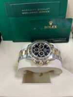 Rolex Daytona Yellow Gold and Steel Daytona Black Index Dial - Oyster Bracelet 126503 - Image 4