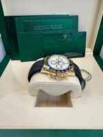 Rolex Daytona Yellow Gold Black Cerachrom Bezel White Index Dial Oysterflex Strap 126518ln - Image 4