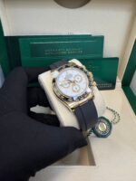 Rolex Daytona Yellow Gold Black Cerachrom Bezel White Index Dial Oysterflex Strap 126518ln - Image 6