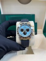 Rolex Daytona Yellow Gold Daytona Tiffany Dial on Oysterflex New 2025 Release Reference 126518 - Image 8