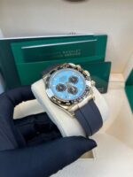 Rolex Daytona Yellow Gold Daytona Tiffany Dial on Oysterflex New 2025 Release Reference 126518 - Image 13