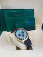 Rolex Daytona Yellow Gold Daytona Tiffany Dial on Oysterflex New 2025 Release Reference 126518 - Image 4